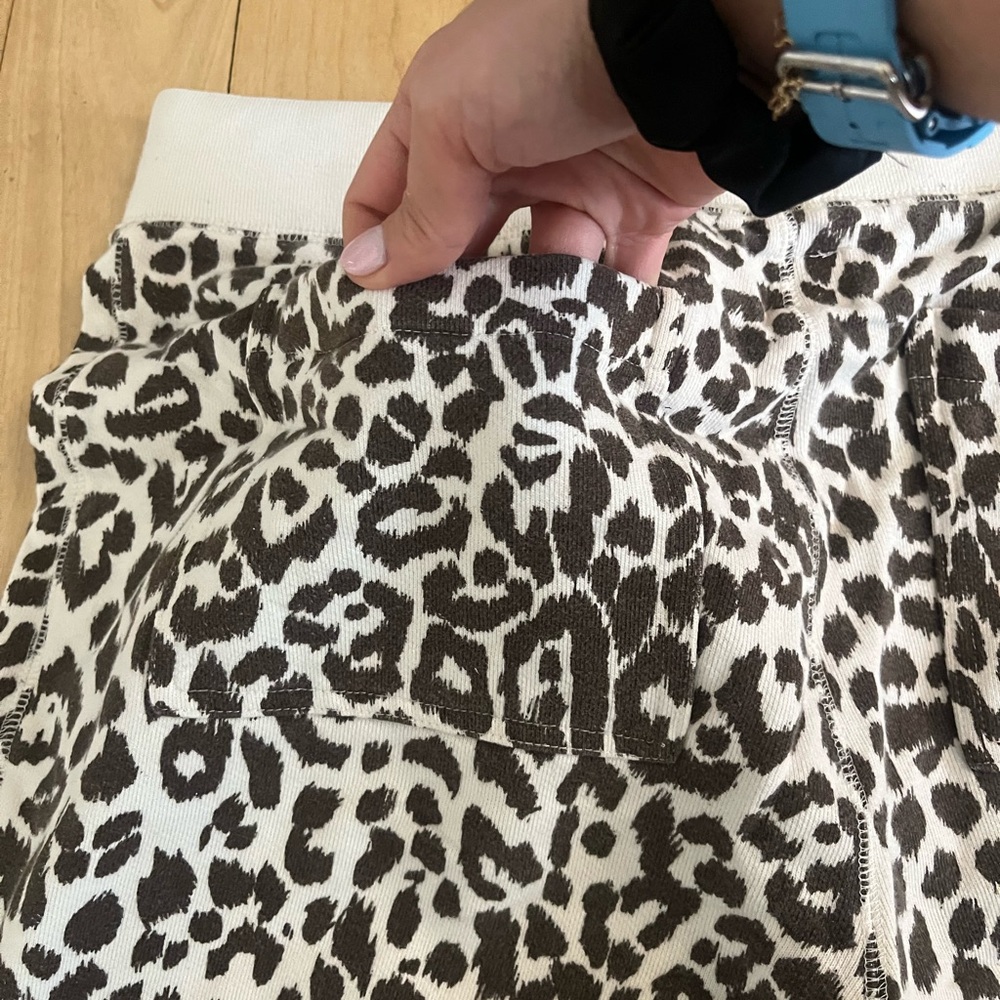 J. Crew Black and White Leopard Print Joggers - Picture 5 of 5